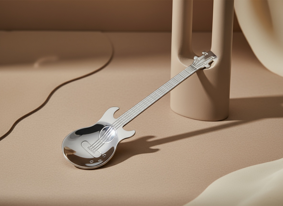 Cuillère en forme de guitare